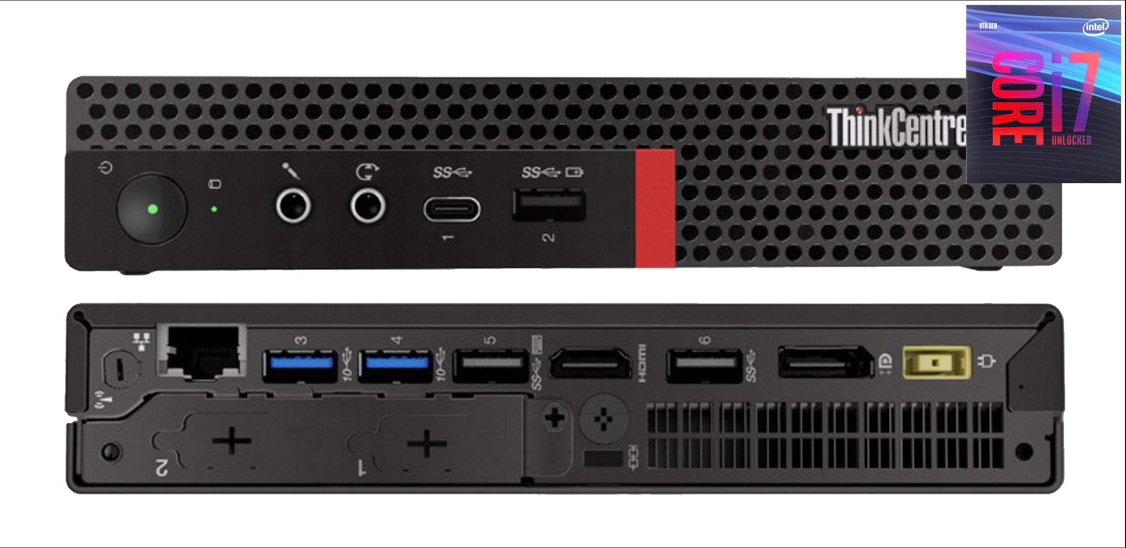 Hayyo ThinkCentre Tiny Desktop | Core i7 - 9700 Processor [ZXN] Intel® Core™ i7 (9th Generation) Processor (32 GB RAM/Integrated Intel® UHD 4K 630 Graphics/1 TB SSD Capacity/Windows 11 Pro) Mid Tower with MS Office image 1