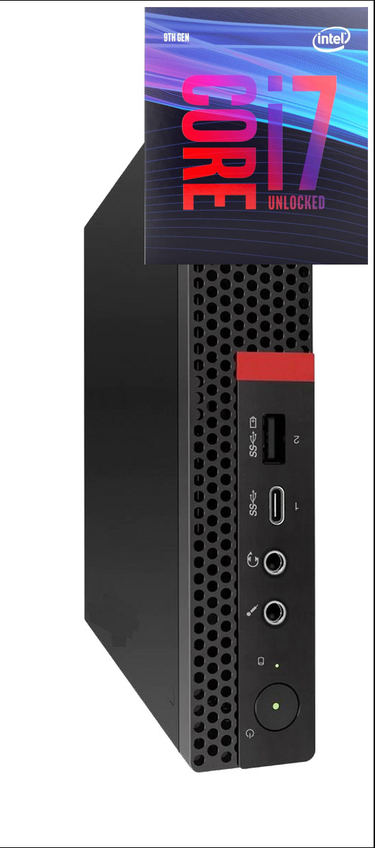 Hayyo ThinkCentre Tiny PC | Core i7 (9th Gen) [8 Cores, 8 Threads, 3.00 GHz] [IDV] Core i7-9700 Processor (32 GB RAM/Intel® Ultra HD 630 Graphics/1 TB SSD Capacity/Windows 11 Pro) Gaming Tower with MS Office image 1