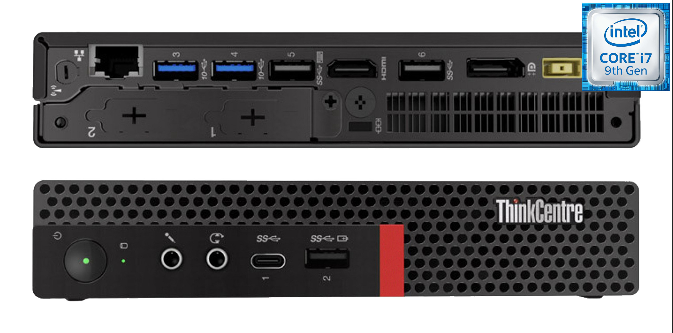 Hayyo ThinkCentre Mini PC | Core i7-9700 Processor [8 Cores, 8 Threads] [YWX] Core™ i7 (9th Generation) Octa-Core (32 GB RAM/Intel® UHD 630 Graphics/1 TB SSD Capacity/Windows 11 Pro) Microtower with MS Office image 1