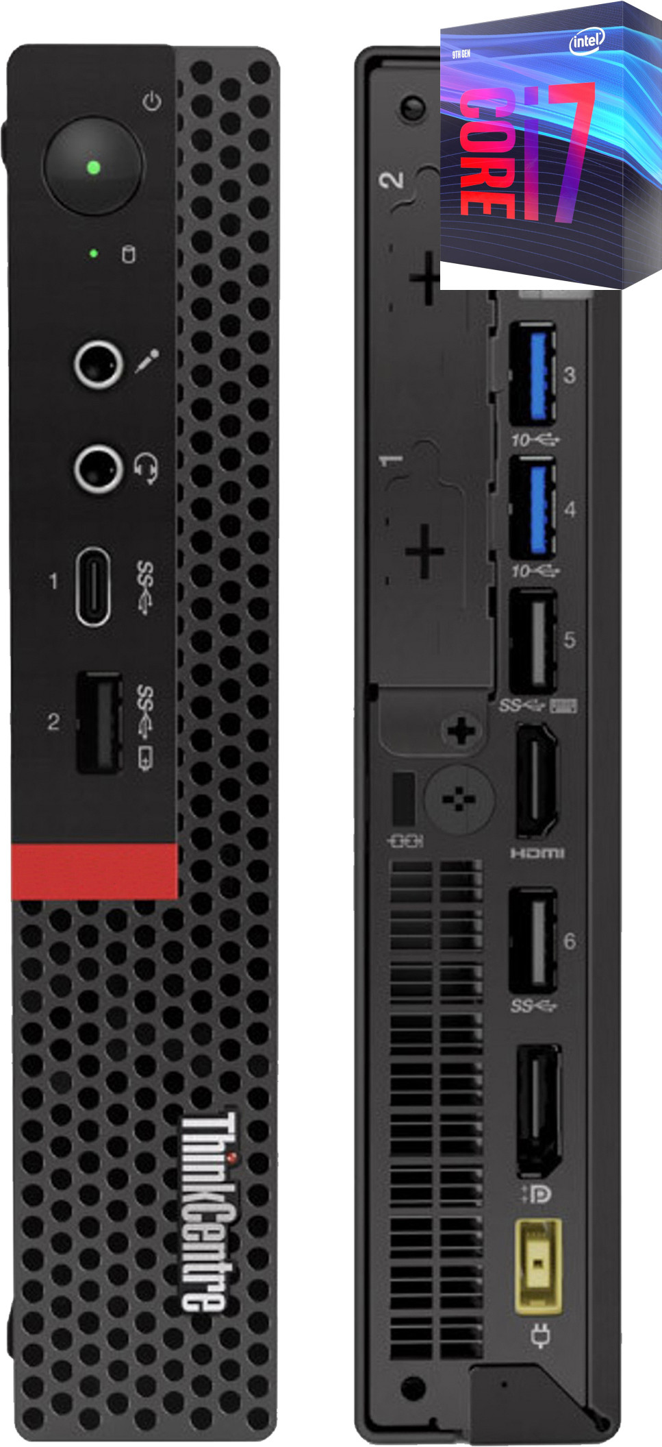Longan ThinkCentre Tiny PC | Core™ i7 - 9700 Octa-Core Processor [YXL] Core i7 - 9700 [8 Cores, 8 Threads, 3.00 GHz] (32 GB RAM/Integrated Intel® Ultra HD 630 Graphics/1 TB SSD Capacity/Windows 11 Pro) Mini Tower with MS Office image 1