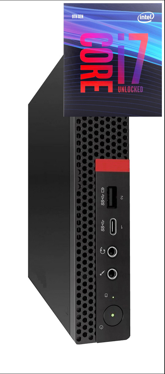 COMPUTER WORLD ThinkCentre Mini PC | Core™ i7 (9th Gen) Octa-Core [SQO] Core i7 (9th Gen) Processor [8 Cores, 8 Threads, 3.00 GHz] (32 GB RAM/Intel® UHD 630 Graphics/1 TB SSD Capacity/Windows 11 Pro) Gaming Tower with MS Office image 1