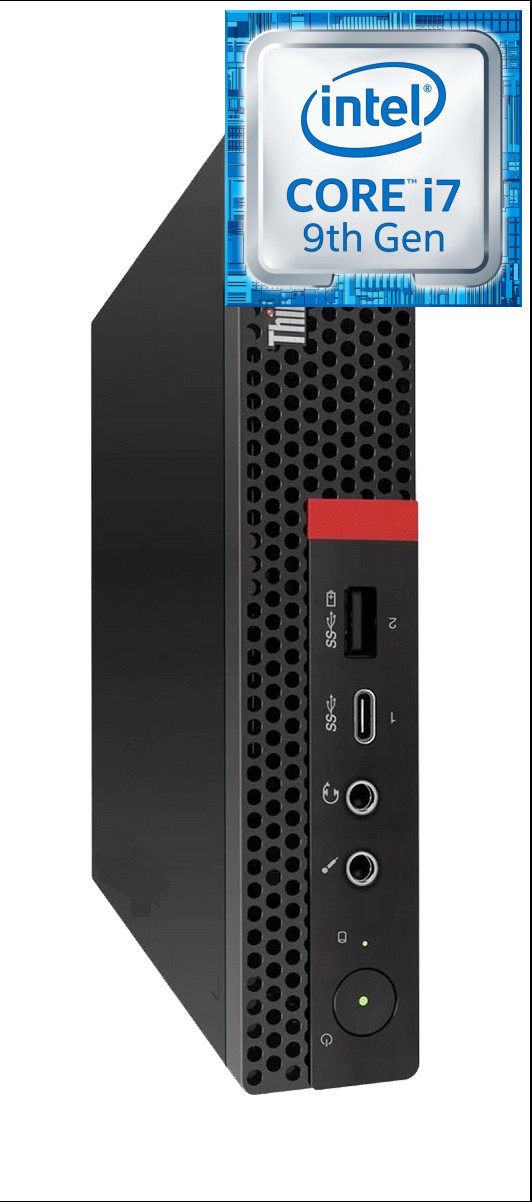 NCS (NIDHI COMPUTER SOLUTIONS) Core i7 - 9700 Octa-Core Processor | ThinkCentre Tiny Desktop [VTX] - Windows 11 Pro, Intel H310M, Core i7-9700 [12M Cache, Up to 4.70 GHz], 32 GB DDR4, 1024 GB SSD Mini PC image 1
