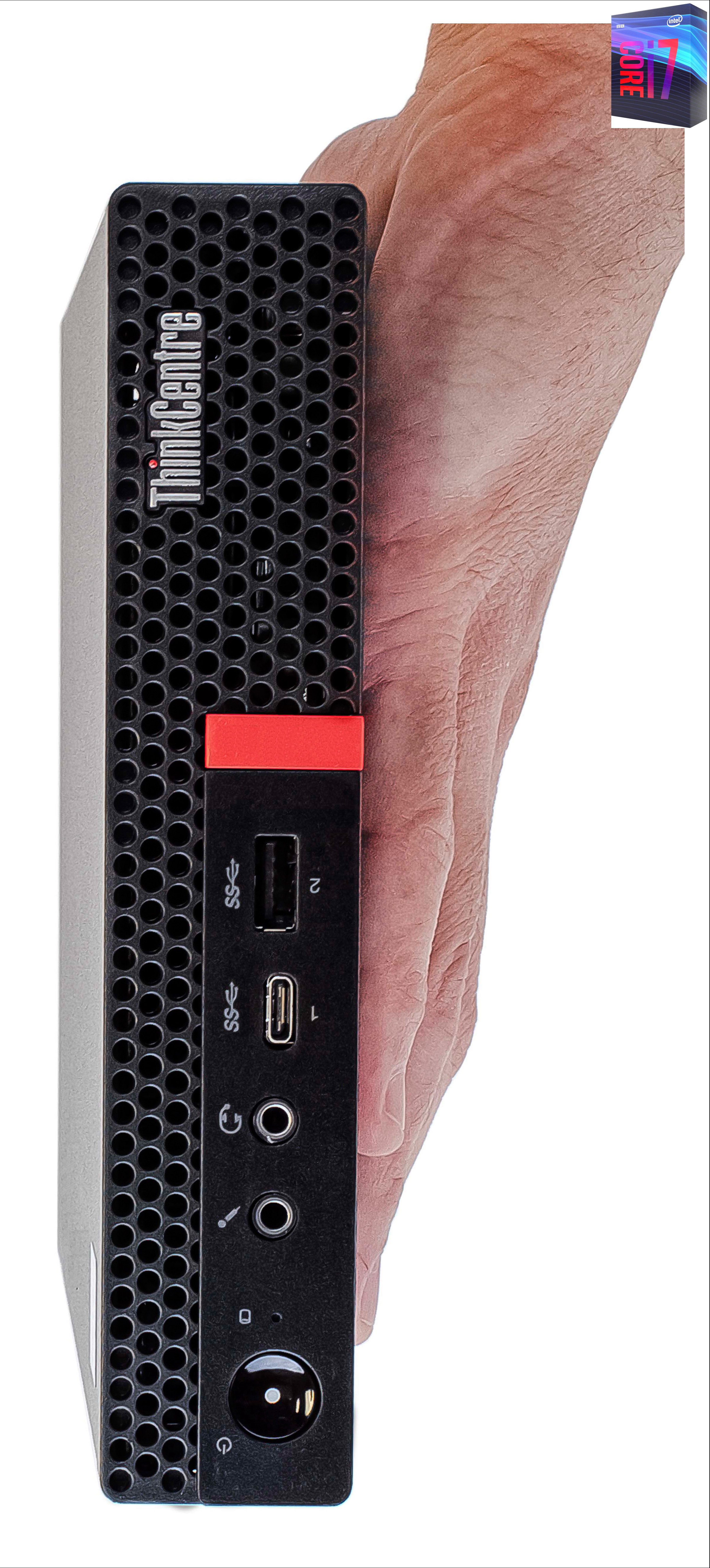 Hayyo ThinkCentre Mini Desktop | Core™ i7-9700 [8 Cores, 8 Threads, 3.00 GHz] [SOW] Core i7 (9th Generation) [12MB Cache, Up to 4.70 GHz] (32 GB RAM/Integrated Intel® UHD 4K 630 Graphics/1 TB SSD Capacity/Windows 11 Pro) Microtower with MS Office image 1