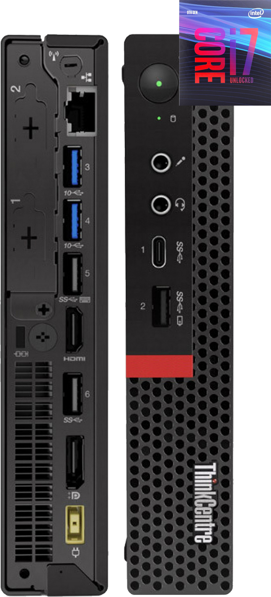 Hayyo ThinkCentre Mini Desktop | Core™ i7-9700 [8 Cores, 8 Threads, 3.00 GHz] [HEO] Core i7 (9th Generation) Processor [8 Cores, 8 Threads] (32 GB RAM/Integrated Intel® UHD 4K 630 Graphics/1 TB SSD Capacity/Windows 11 Pro) Mini Tower with MS Office image 1