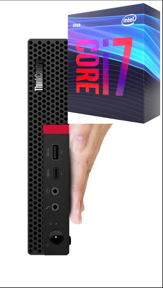 Hayyo ThinkCentre Mini Desktop | Core™ i7-9700 [12M Cache, Up to 4.70 GHz] [DYQ] Core i7 (9th Generation) (32 GB RAM/Integrated Intel® UHD 4K 630 Graphics/1 TB SSD Capacity/Windows 11 Pro) Microtower with MS Office image 1
