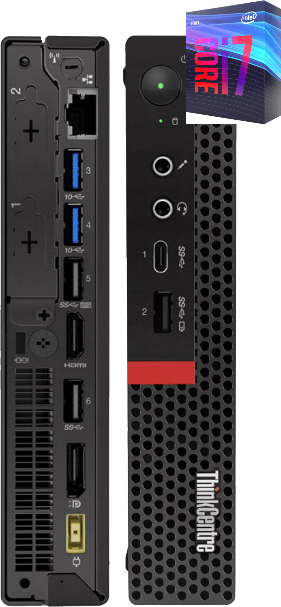 NCS (NIDHI COMPUTER SOLUTIONS) ThinkCentre Mini PC | Core i7-9700 [8 Cores, 8 Threads, 3.00 GHz] [NKI] - Windows 11 Pro, Intel H310M, Core i7-9700 Processor [8 Cores, 8 Threads], 32 GB DDR4, 1024 GB SSD Mini PC image 1