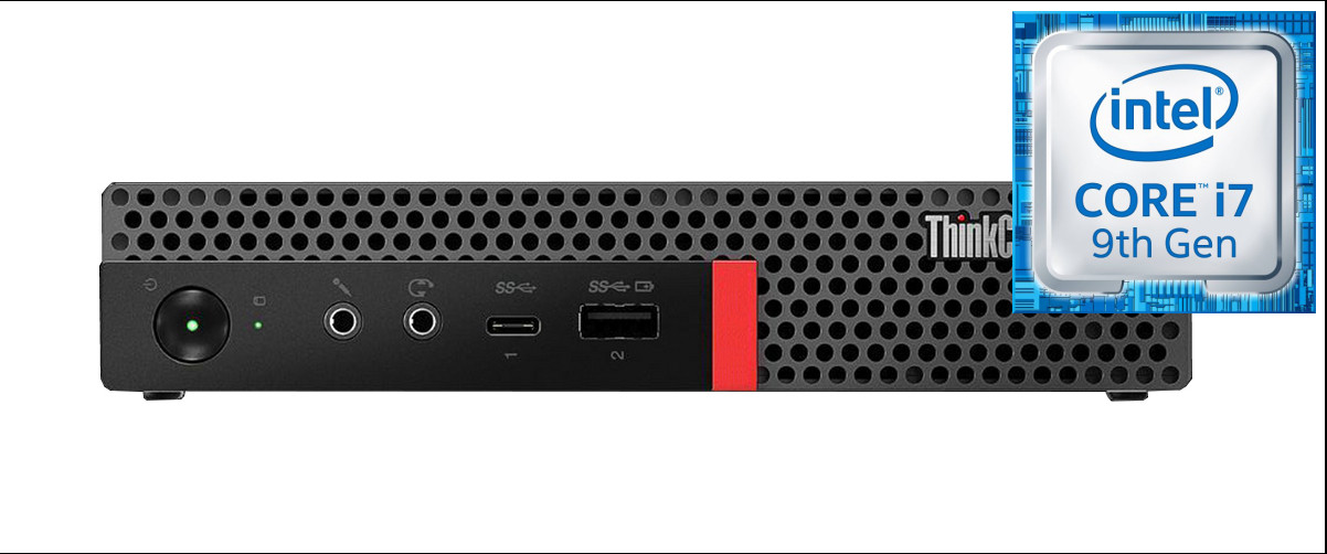 Longan Core™ i7 - 9700 [12M Cache, Up to 4.70 GHz] | ThinkCentre Tiny Desktop [SRZ] Intel Core i7 - 9700 (32 GB RAM/Integrated Intel® UHD 630 Graphics/1 TB SSD Capacity/Windows 11 Pro) Mid Tower with MS Office image 1