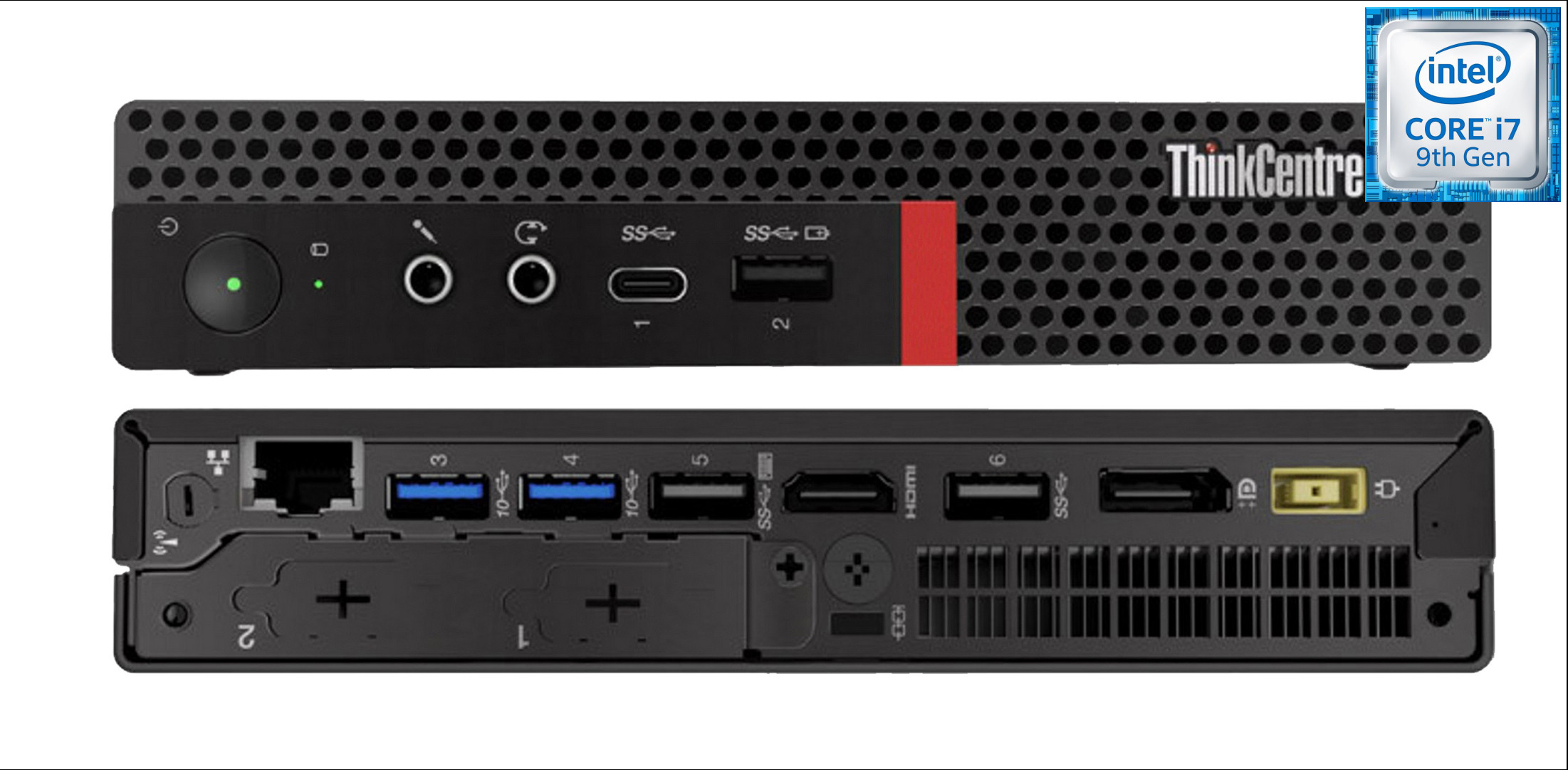 BESTYLISH ThinkCentre Tiny Desktop | Core i7-9th Gen [8 Cores, 8 Threads, 3.00 GHz] [QPE] Core i7 - 9700 Processor (32 GB RAM/Intel® Ultra HD 4K 630 Graphics/1 TB SSD Capacity/Windows 11 Pro) Gaming Tower with MS Office image 1