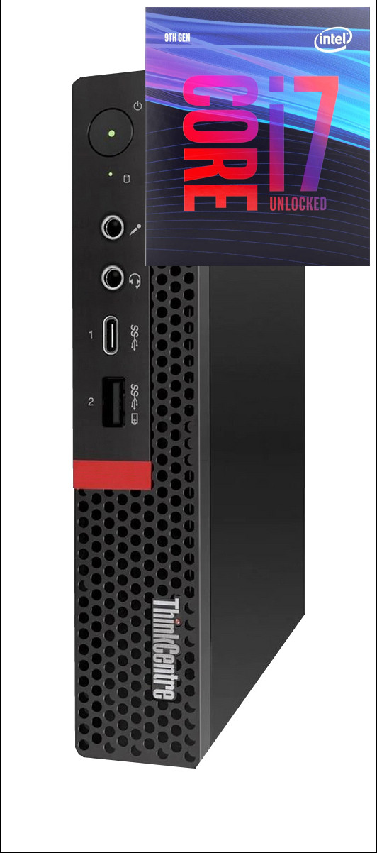 Longan Core i7 (9th Gen) [8 Cores, 8 Threads, Upto 4.70 GHz]- ThinkCentre Tiny PC [WRN] Core i7 (9th Gen) Processor [8 Cores, 8 Threads, 3.00 GHz] (32 GB RAM/Integrated Intel® Ultra HD 4K 630 Graphics/1 TB SSD Capacity/Windows 11 Pro) Gaming Tower with MS Office image 1