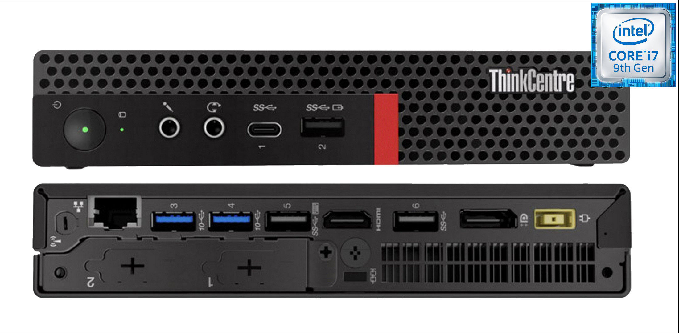 Longan Core™ i7 - 9700 [8 Cores, 8 Threads, 3.00 GHz] | ThinkCentre Tiny Desktop [UTC] Intel® Core™ i7 - 9700 Processor (32 GB RAM/Intel® Ultra HD 630 Graphics/1 TB SSD Capacity/Windows 11 Pro) Microtower with MS Office image 1