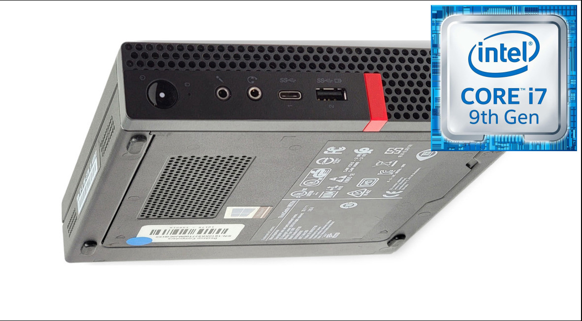 NCS (NIDHI COMPUTER SOLUTIONS) ThinkCentre Mini Desktop | Core™ i7 (9th Gen) [12MB Cache, Up to 4.70 GHz] [SOI] Core™ i7 - 9700 Octa-Core (32 GB RAM/Integrated Intel® UHD 4K 630 Graphics/1 TB SSD Capacity/Windows 11 Pro) Mini Tower with MS Office image 1