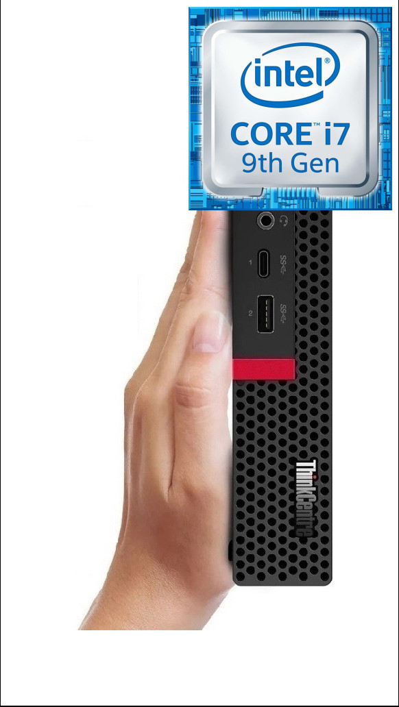 BESTYLISH ThinkCentre Mini Desktop | Core i7 (9th Gen) [12M Cache, Up to 4.70 GHz] [AWC] Intel Core i7 - 9700 (32 GB RAM/Intel® UHD 4K 630 Graphics/1 TB SSD Capacity/Windows 11 Pro) Microtower with MS Office image 1