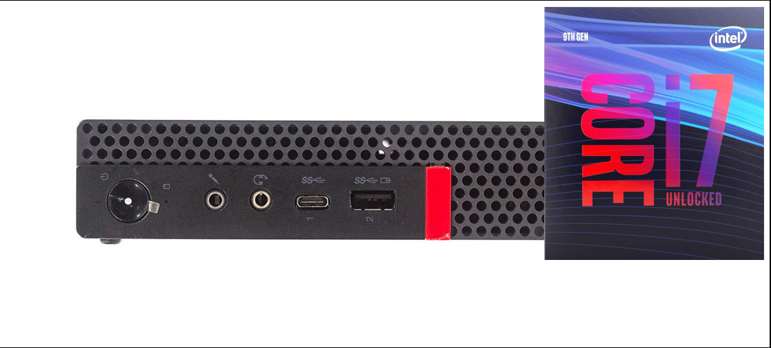 NICE COMPUTERS ThinkCentre Mini PC | Core™ i7 (9th Gen) [CYI] Core i7 (9th Generation) [8 Cores, 8 Threads] (32 GB RAM/Integrated Intel® Ultra HD 630 Graphics/1 TB SSD Capacity/Windows 11 Pro) Mini Tower with MS Office image 1