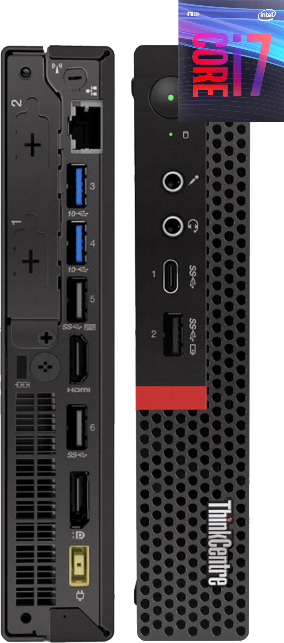 Hayyo Core i7 - 9700 Processor | ThinkCentre Tiny PC [SPJ] Core™ i7 - 9700 Octa-Core (32 GB RAM/Integrated Intel® Ultra HD 630 Graphics/1 TB SSD Capacity/Windows 11 Pro) Gaming Tower with MS Office image 1