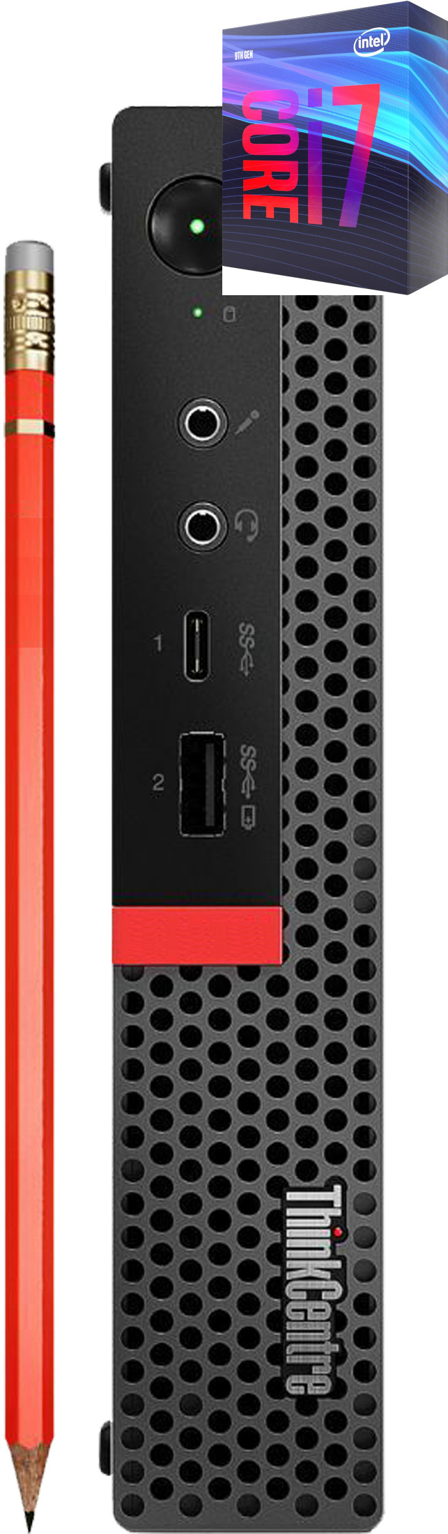 Hayyo Core™ i7 (9th Gen) | ThinkCentre Mini PC [SQM] Intel Core i7 (9th Generation) Processor (32 GB RAM/Intel® UHD 630 Graphics/1 TB SSD Capacity/Windows 11 Pro) Mini Tower with MS Office image 1