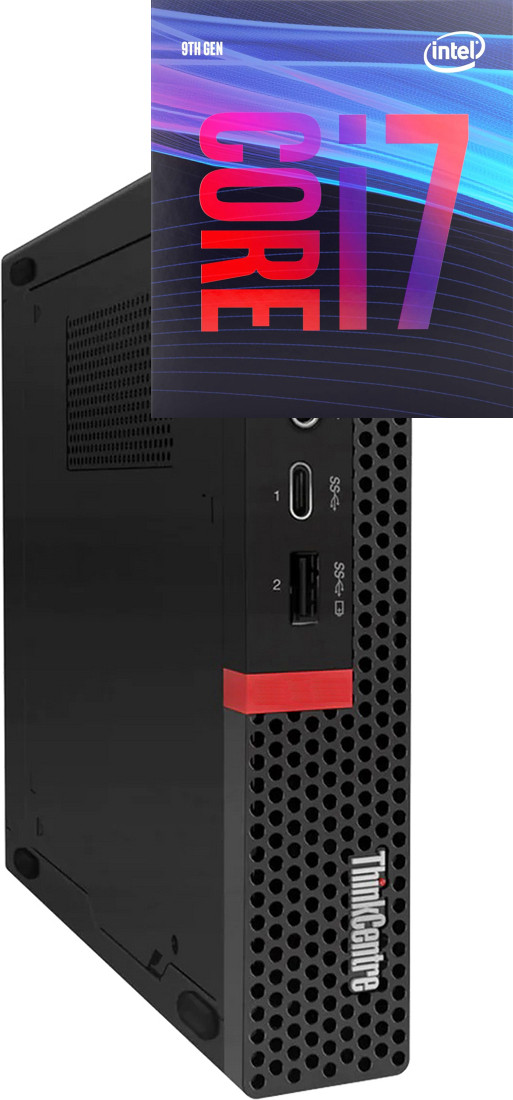 COMPUTER WORLD Core i7 (9th Gen) | ThinkCentre Mini PC [BWK] - Windows 11 Pro, Intel H310M, Intel Core i7-9700, 32 GB DDR4, 1024 GB SSD Mini PC image 1
