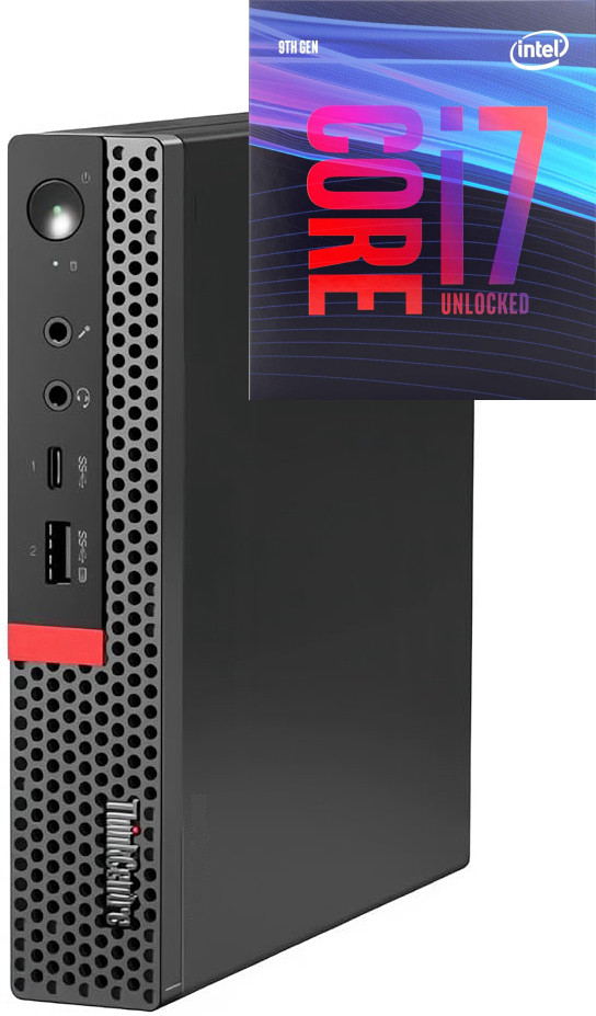 Hayyo ThinkCentre Mini Desktop | Core i7-9700 [8 Cores, 8 Threads, 3.00 GHz] [NMO] Intel Core i7 (9th Generation) Processor [8 Cores, 8 Threads] (32 GB RAM/Intel® UHD 4K 630 Graphics/1 TB SSD Capacity/Windows 11 Pro) Gaming Tower with MS Office image 1