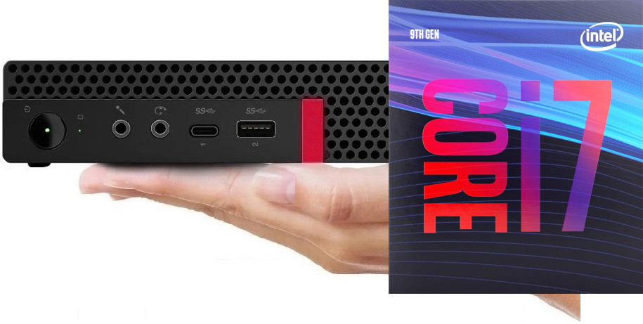 Hayyo ThinkCentre Tiny PC | Core™ i7 (9th Gen) [12M Cache, Up to 4.70 GHz] [KFW] Core™ i7 - 9700 Processor [12MB Cache, Up to 4.70 GHz] (32 GB RAM/Intel® UHD 4K 630 Graphics/1 TB SSD Capacity/Windows 11 Pro) Gaming Tower with MS Office image 1