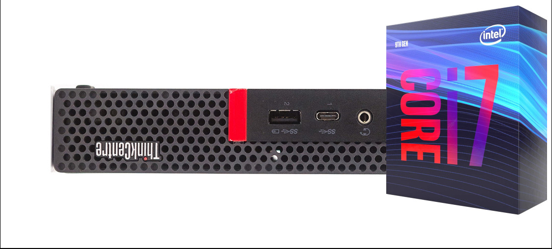 RATNARAJ COMPUTER SYSTEMS Core i7 (9th Generation) Octa-Core | ThinkCentre Tiny Desktop [QNB] Core i7 (9th Gen) [8 Cores, 8 Threads] (32 GB RAM/Intel® Ultra HD 4K 630 Graphics/1 TB SSD Capacity/Windows 11 Pro) Microtower with MS Office image 1