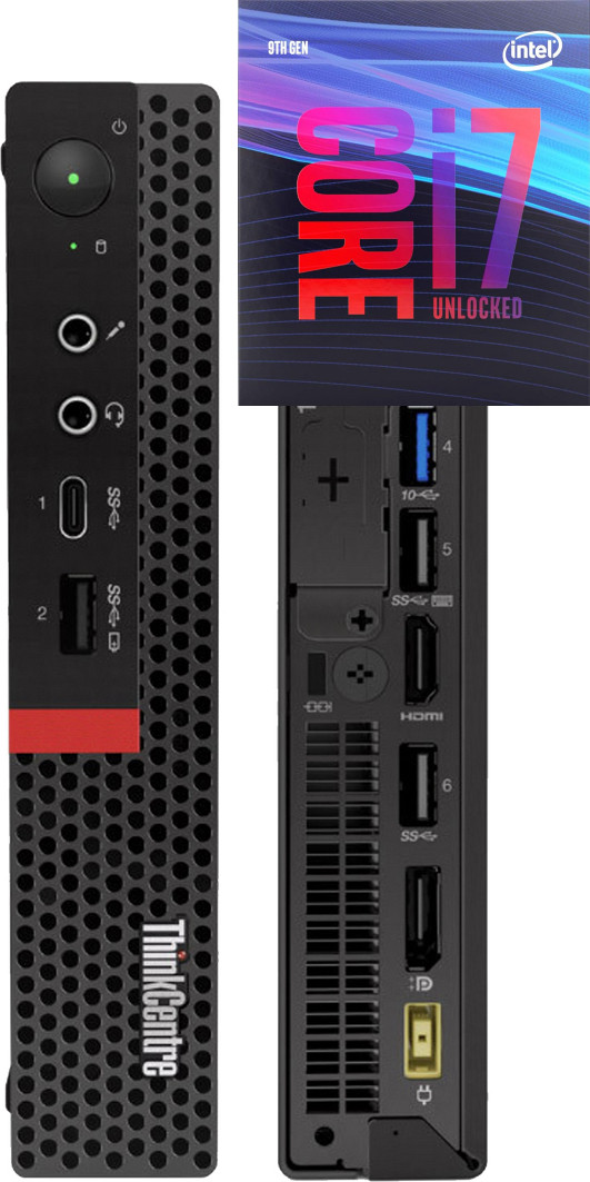 Hayyo ThinkCentre Tiny PC | Core i7 (9th Generation) [8 Cores, 8 Threads] [CXR] Core™ i7-9700 Processor (32 GB RAM/Integrated Intel® Ultra HD 4K 630 Graphics/1 TB SSD Capacity/Windows 11 Pro) Mini Tower with MS Office image 1
