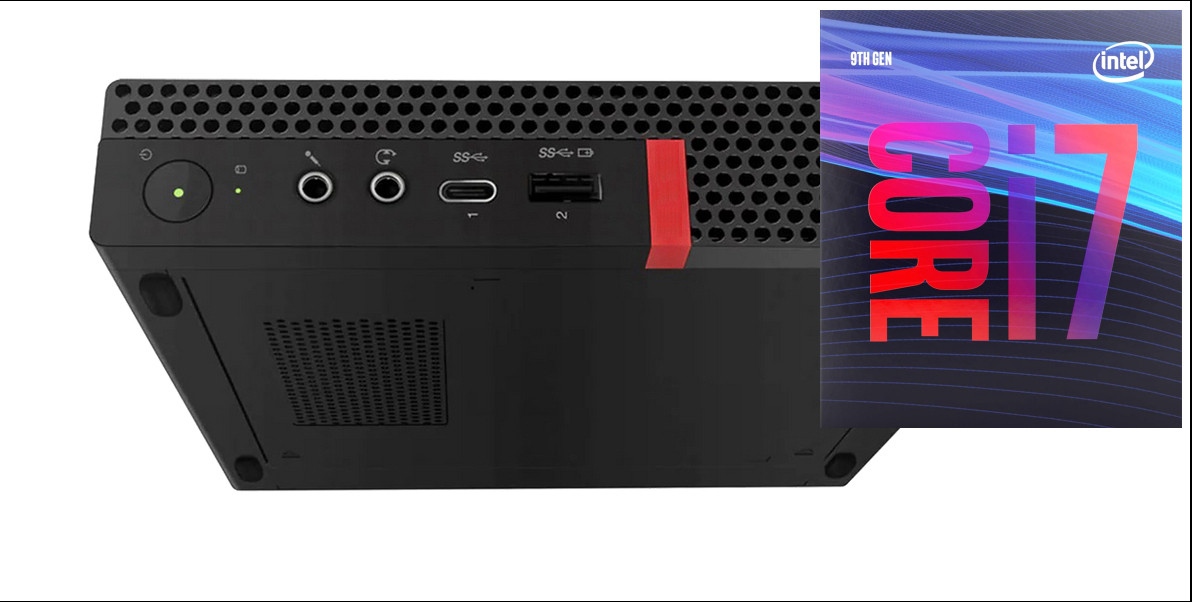 Longan Core™ i7-9th Gen [8 Cores, 8 Threads, 3.00 GHz] | ThinkCentre Tiny Desktop [QLK] Intel Core i7 (9th Generation) Octa-Core (32 GB RAM/Intel® UHD 630 Graphics/1 TB SSD Capacity/Windows 11 Pro) Microtower with MS Office image 1