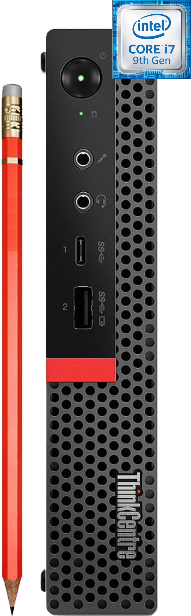 Longan ThinkCentre Mini PC | Core™ i7 (9th Gen) [8 Cores, 8 Threads] [FAT] Core i7 (9th Generation) [12MB Cache, Up to 4.70 GHz] (32 GB RAM/Intel® Ultra HD 4K 630 Graphics/1 TB SSD Capacity/Windows 11 Pro) Microtower with MS Office image 1