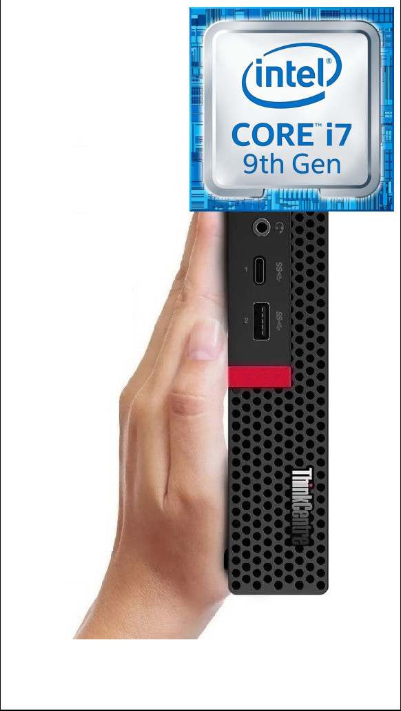 Longan ThinkCentre Mini PC | Core i7-9700 Octa-Core Processor [KGZ] Intel® Core™ i7-9700 Octa-Core (32 GB RAM/Intel® Ultra HD 4K 630 Graphics/1 TB SSD Capacity/Windows 11 Pro) Microtower with MS Office image 1