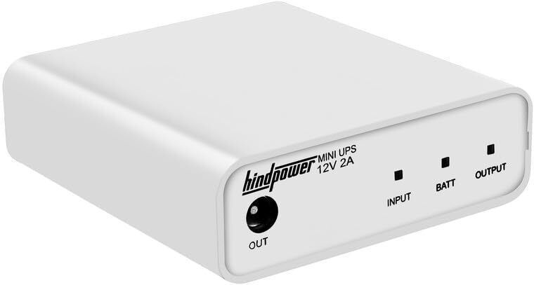 Hindpower Mini UPS 12V 2A | Power Backup for WiFi Router, Modem & CCTV WHITE Power Backup for Router