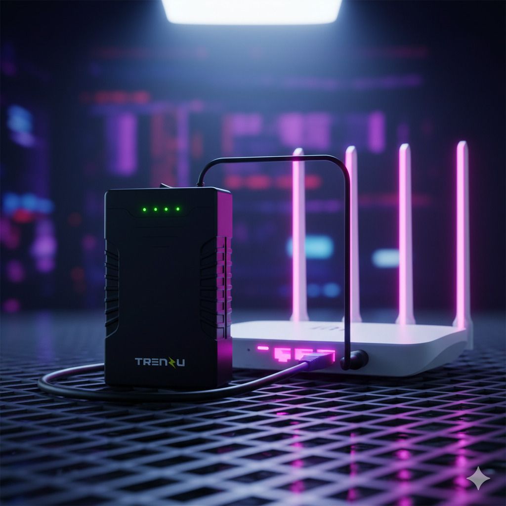 Trenzu Mini UPS for Router | 7800mAh Power Backup | Universal 12V UPS for WiFi Routers Power Backup for Router-image-19
