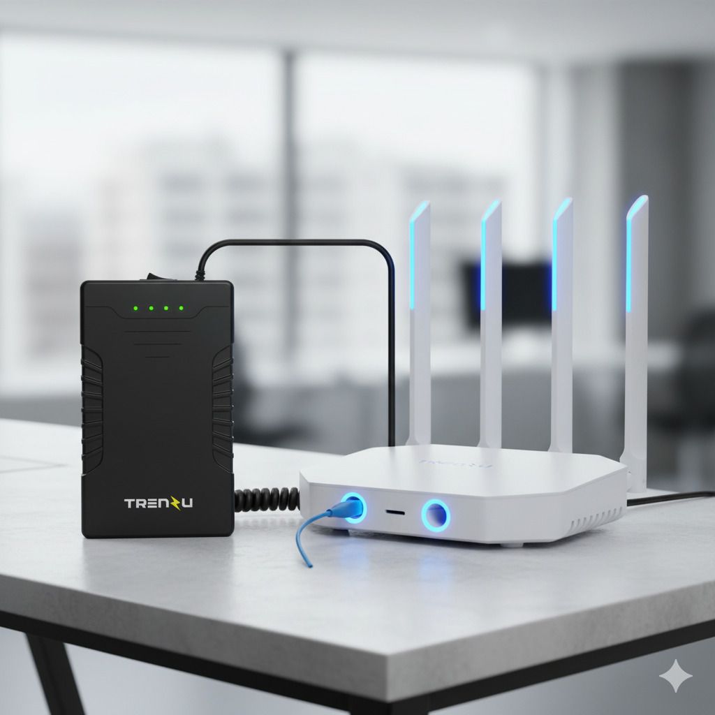 Trenzu UPS for Router & Modem | 7800mAh Battery | 8 Hour Backup | Smart Mini UPS Device Power Backup for Router-image-28