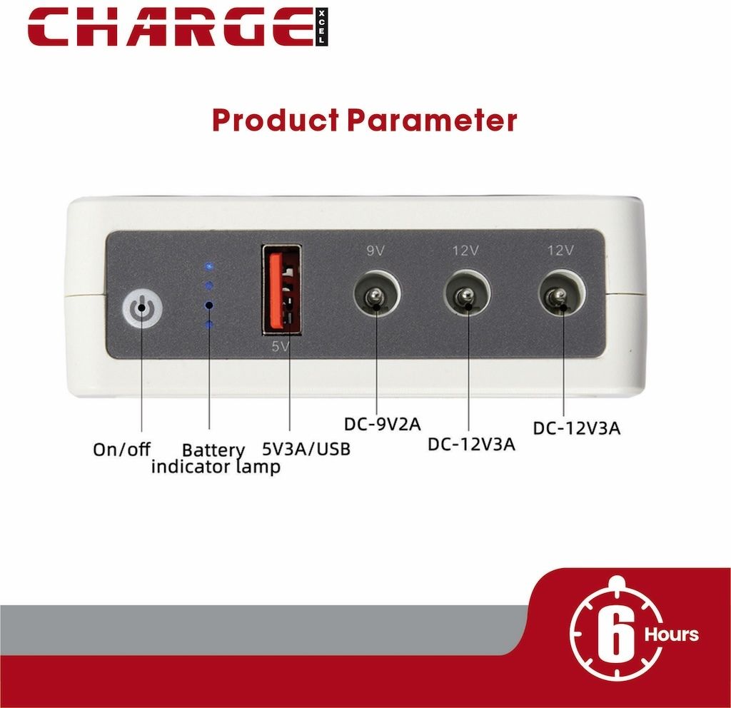 ChargeXcel QX-604 Power Backup for Router
