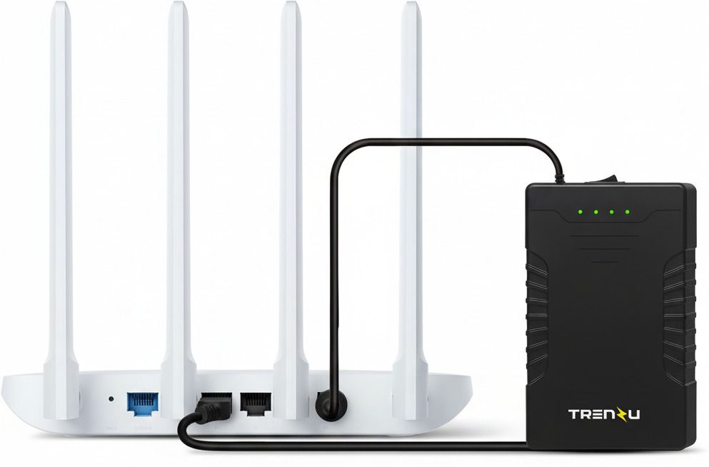 Trenzu 6600mAh WiFi Router UPS | Up to 6 Hours Power Backup | Compact Mini UPS Router Power Backup for Router-image-21