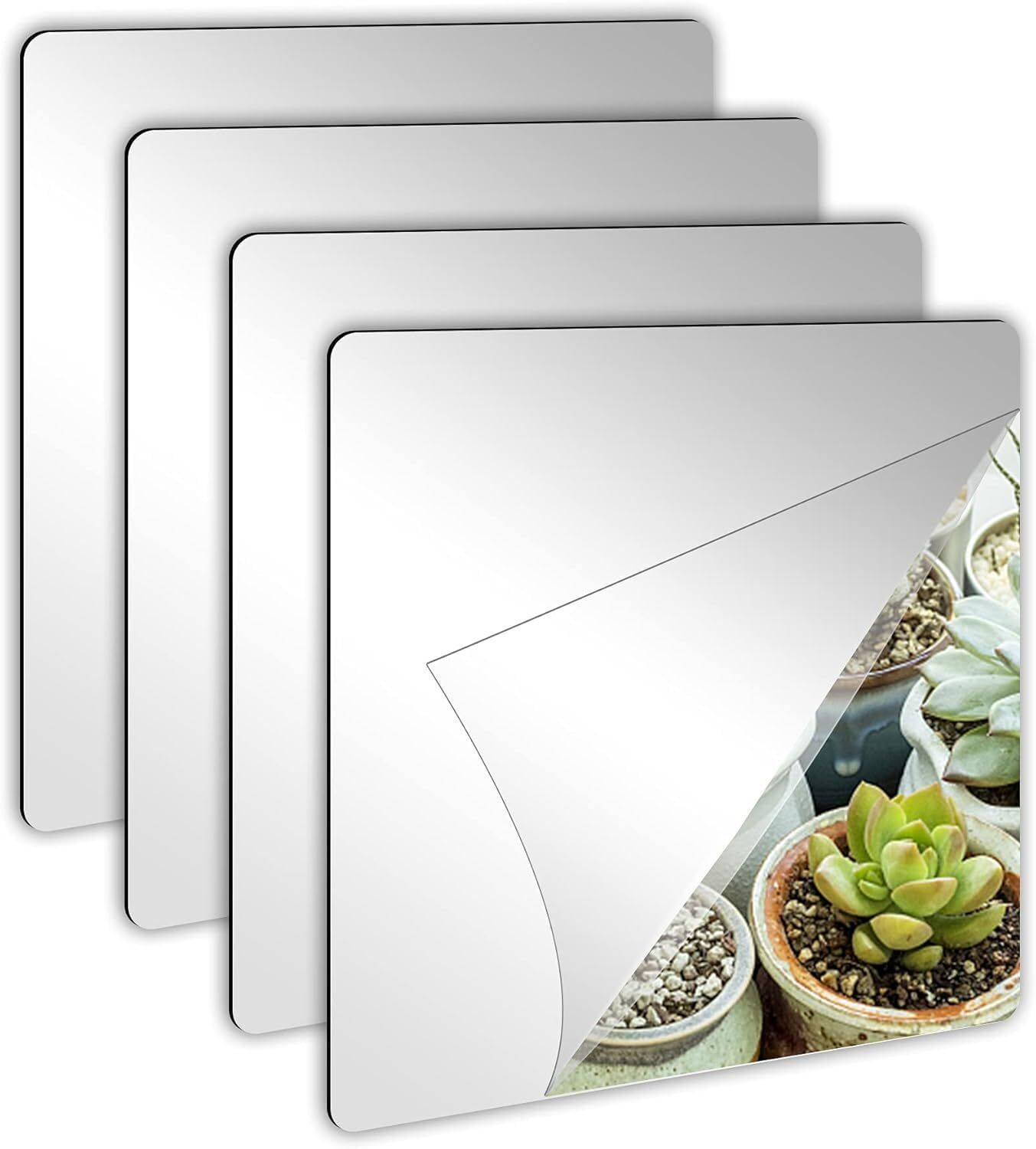 12 × 18 in Rectangle Frameless Wall Mirror Bathroom Mirror-image-22