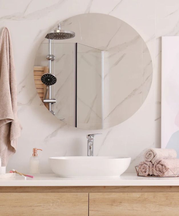 adinath creators 15 x15 inch Polished Bathroom Mirror-picture-26