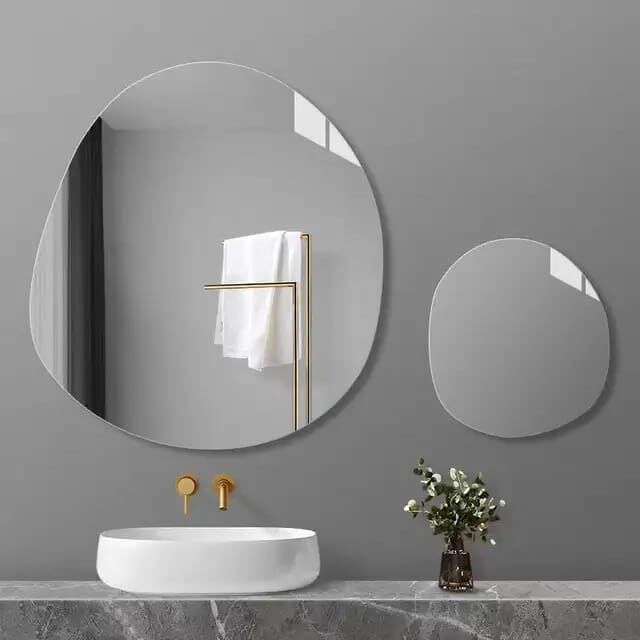 MC40 Wall Mirror for Bathroom, Living Room, Bedroom, Circle 24 x 24 Inch Bathroom Mirror-image-39