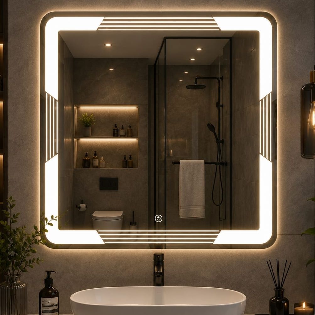 mifaro MOF EDGE SQUARE 24IN Bathroom Mirror-picture-37