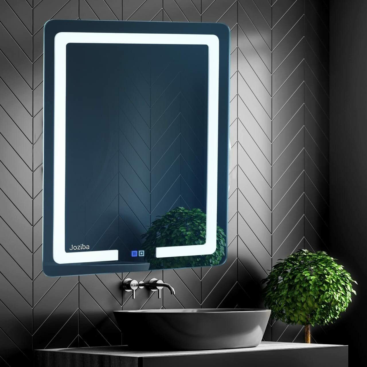 18x24 Inch LED Wall Mirror Glass with Touch Sensor Lights for Home Decor HS9 Bathroom Mirror-image-26