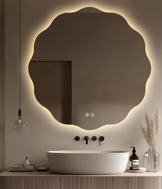 mofaro LED ROUND 20"X20" INCH WITH THREE COLOR LIGHTS AND TOUCH SENSOR E8 Bathroom Mirror-picture-28
