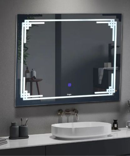 aruzetech LED RECTANGULAR 24 * 18 Inch Wall MirrOR C60 Bathroom Mirror-picture-10