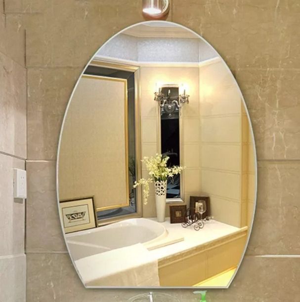 adinath creators Adinath_Creators 12x18 inch decorative polished mirror Bathroom Mirror-picture-11