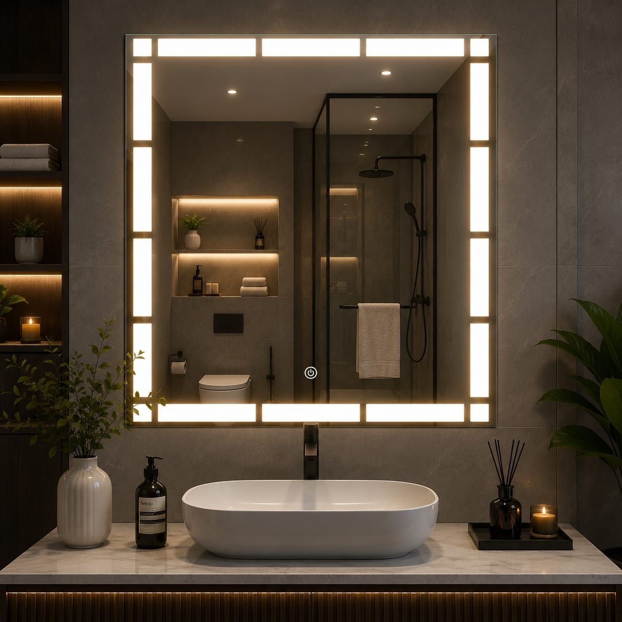 mofaro MOF ROMA SQUARE 20IN/2026 Bathroom Mirror-picture-23