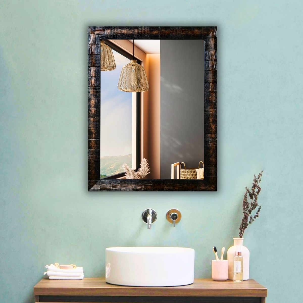 Frame Wall Mirror For Bathroom,Shaving Mirror,Mirror For Room,-11”X14”-FRM1114A6 Bathroom Mirror-image-40