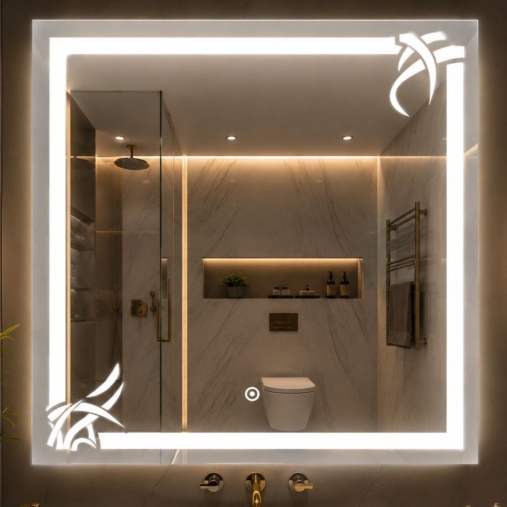 mofaro MOF MODERN SQUARE 20IN Bathroom Mirror-picture-31