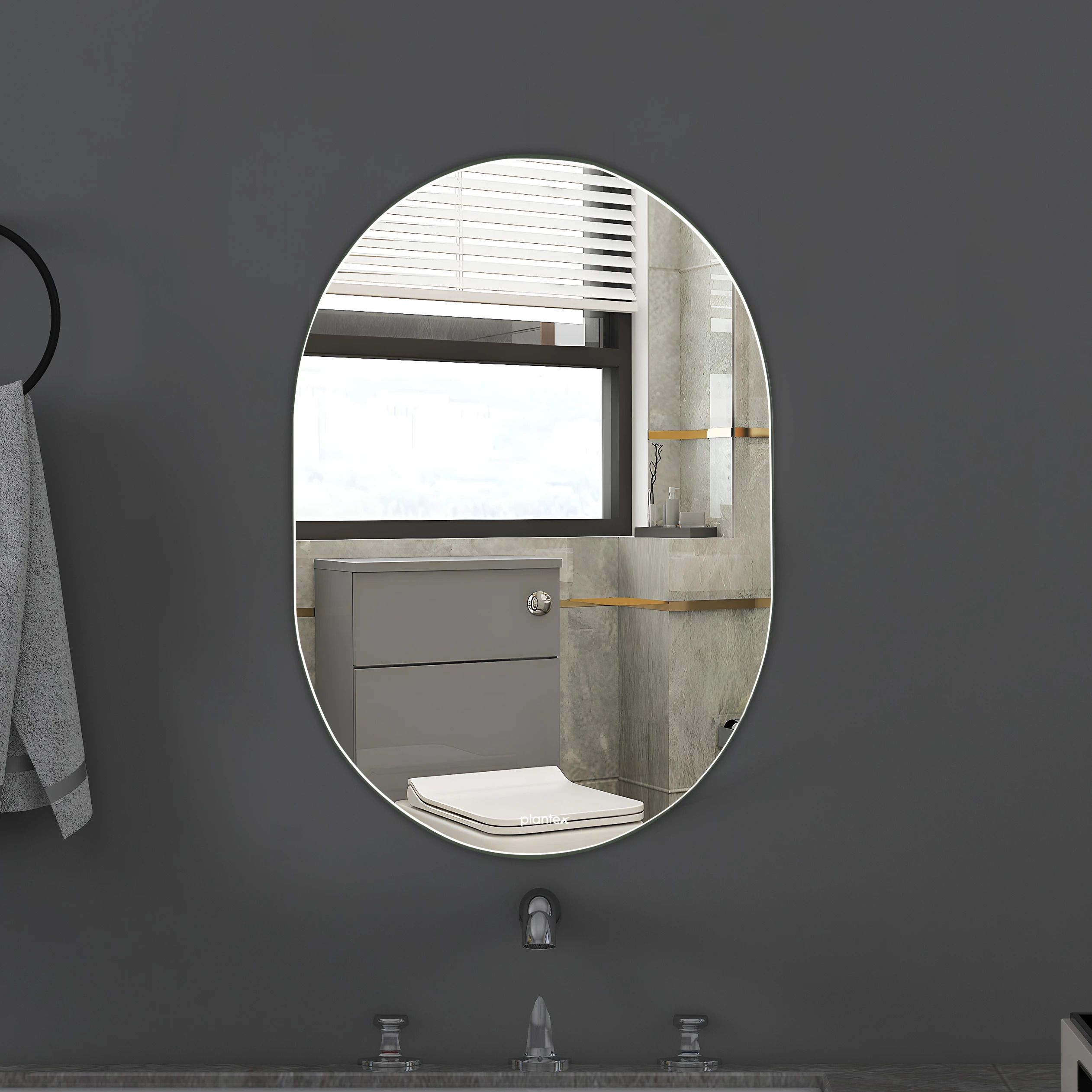 Bathroom Mirror/Wall Mounted Mirror for Bedroom/Living Room/Wash Basin-(18x12in) Bathroom Mirror-image-40
