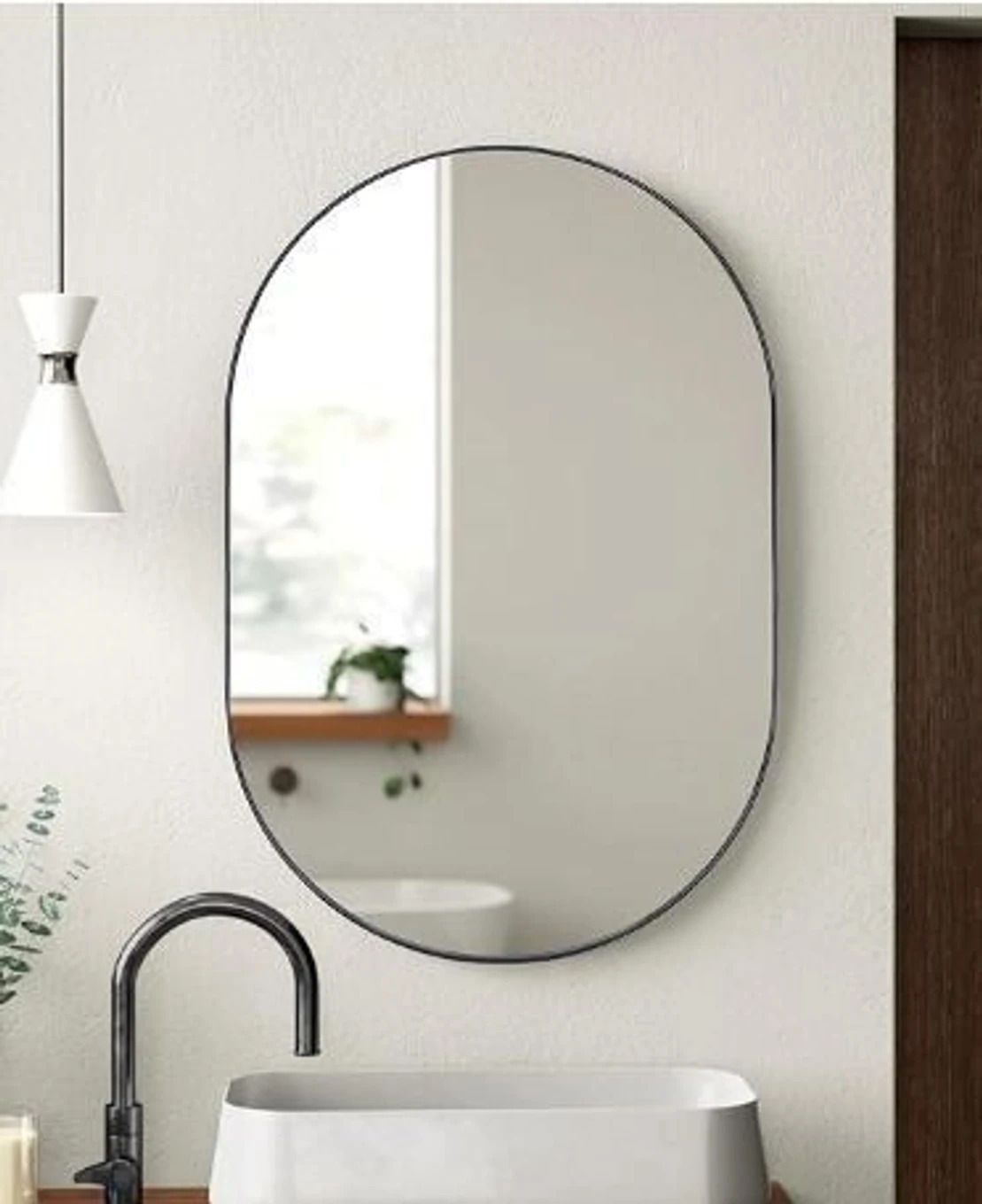 saini darpan Premium Wall Mounted Decorative Mirror for Bathroom and Dressing Table Bathroom Mirror-picture-16