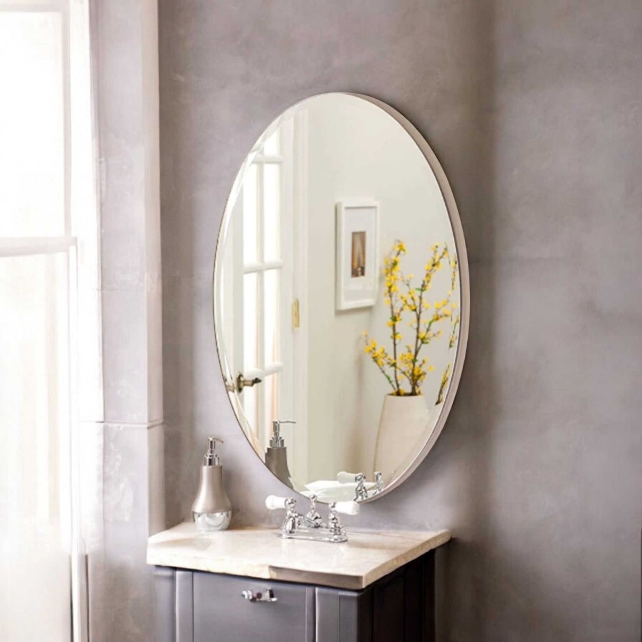 12" x 18" Inch OVAL Mirror DD5 Decorative Mirror