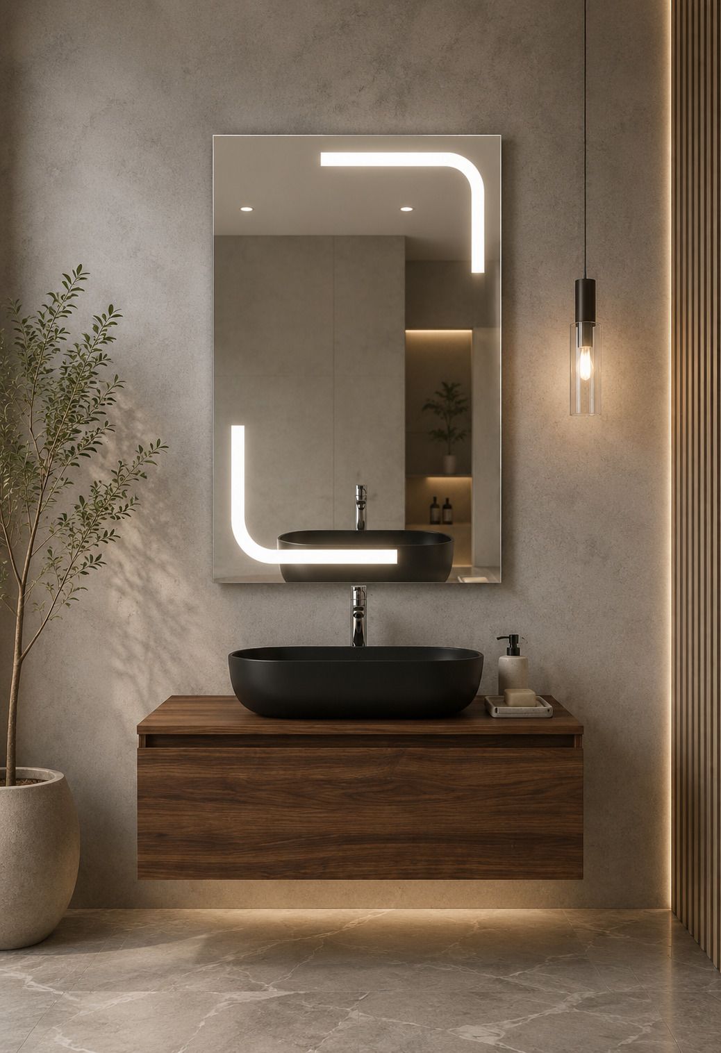 marwarglass FROSTED MIRROR 16*20 INCH 5MM THICKNESS Bathroom Mirror-picture-22