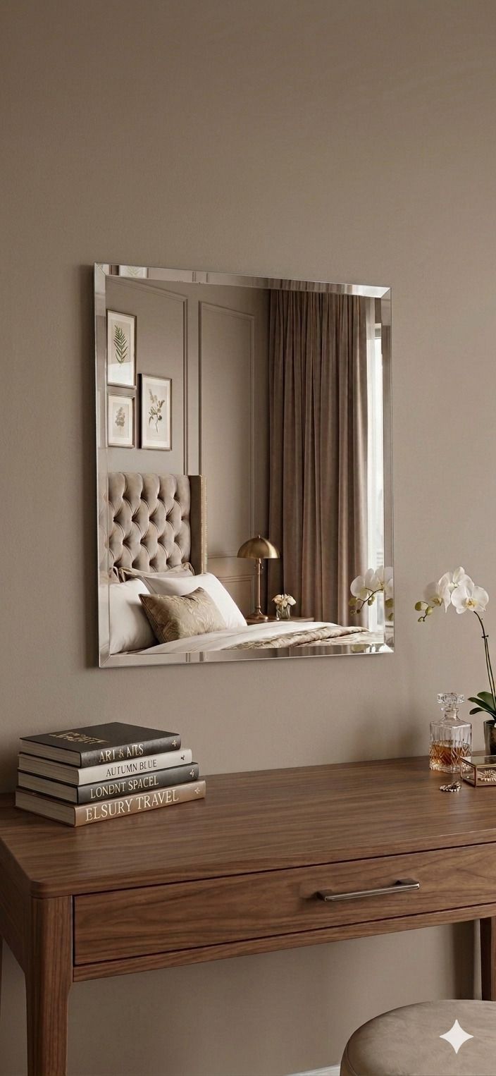 marwarglass Bevelled Wall Mirror for Bathroom & bedroom 16*20 inch 5MM Thickness MG0029 Bathroom Mirror-picture-11