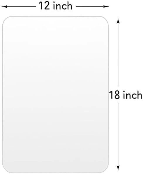 12 × 18 in Rectangle Frameless Wall Mirror Bathroom Mirror-image-28