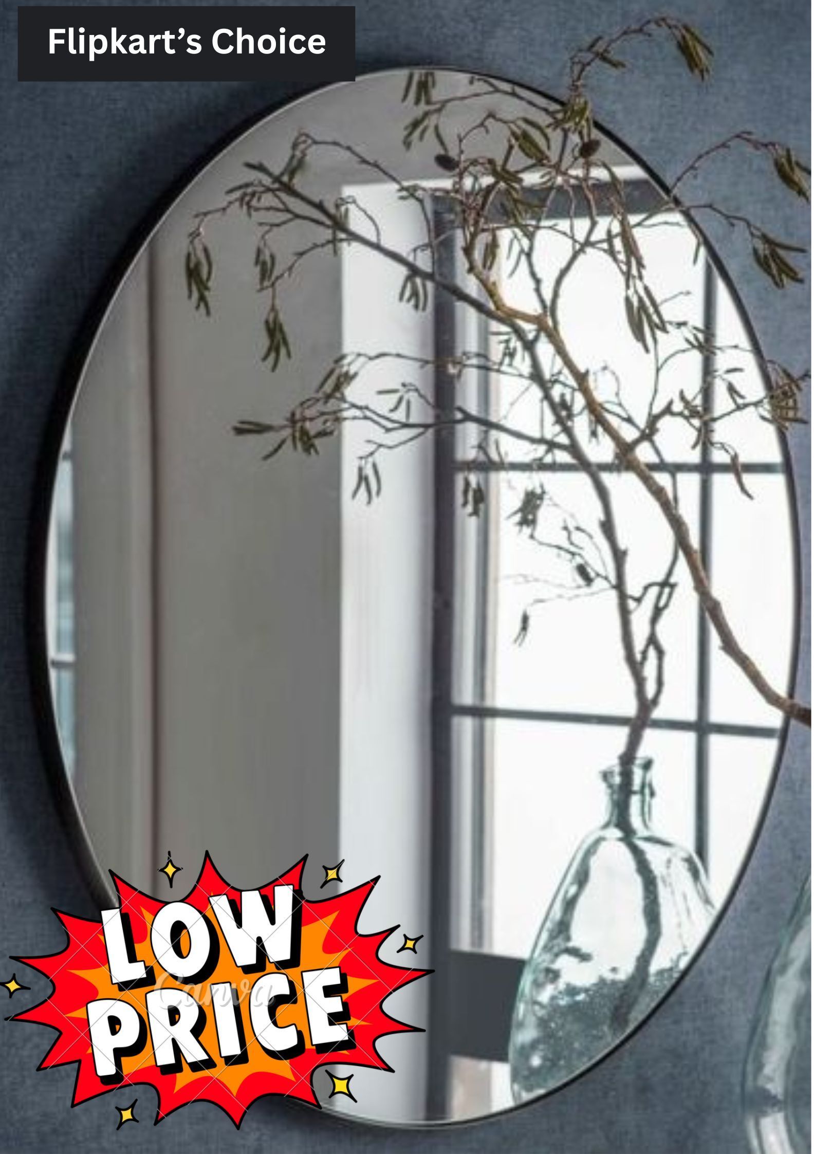 3.5 MM round 12'' inch Bathroom Mirror